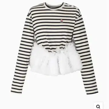 새상품 Bibiy FRANCINE TULLE TOP 블랙 블라우스