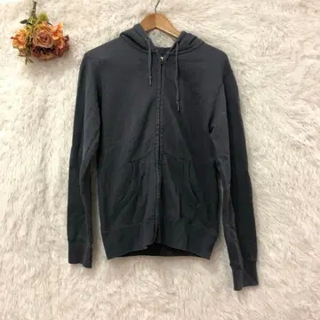 UNIQLO 유니클로 풀 집업 후드티 [ M ] 코튼 긴팔 블루