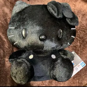 산리오 헬로키티 블랙 키티 봉제 인형 30cm