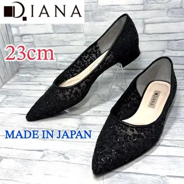 새상품급 다이애나 글리터튤 스틸레토 일본제 블랙 23cm