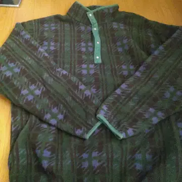 [ LLBean ] 그린 퍼플 플리스 자켓 L 사이즈 미사용