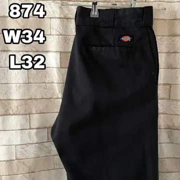 디키즈 874 워크 팬츠 자수 블랙 34 x 32