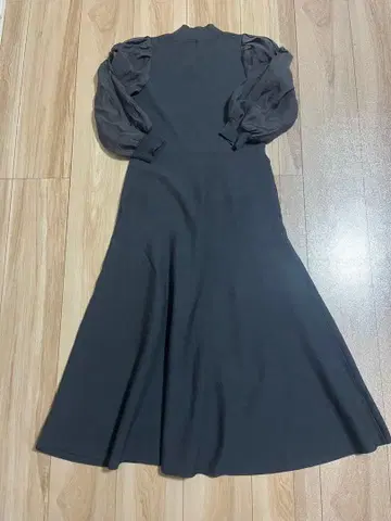 다크 그레이 니트 원피스 M