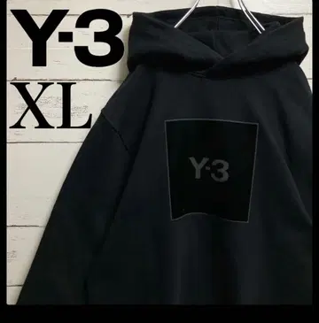 레어 XL 사이즈 ] Y-3 와이쓰리 벨로아 로고 후드티 블랙.