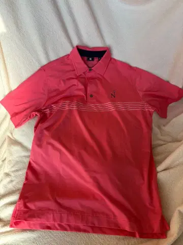 FJ 핑크 스트라이프 피케 셔츠 미국 사이즈 M