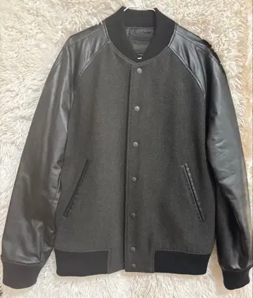 UNIQLO 울 가죽 콤비 자켓 새상품급