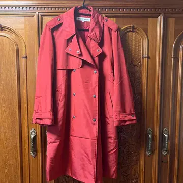 CASTELBAJAC 레드 트렌치코트 롱 코트 프리