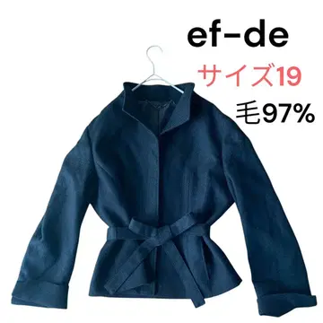 [ ef-de ] 에프데 울 자켓 숏 기장 블랙 빅 사이즈 19