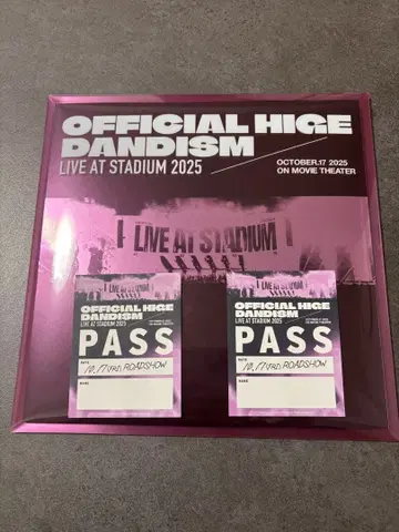 Officialdism LIVE STADIUM 팸플릿 스티커