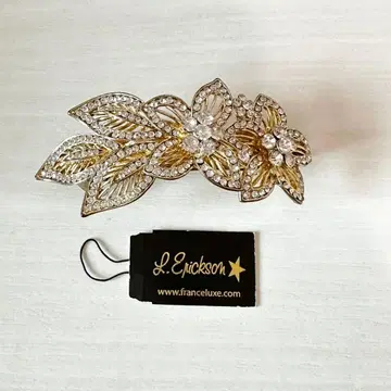 새상품급 택 포함 L. Erickson 골드 꽃 머리핀