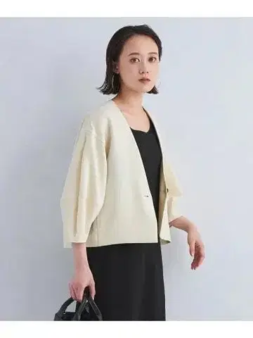 코쿤 슬리브 볼레로 자켓 green label relaxing