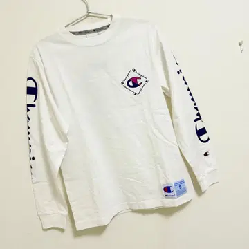 챔피온 헤비웨이트 로고 프린트 롱 슬리브 T셔츠