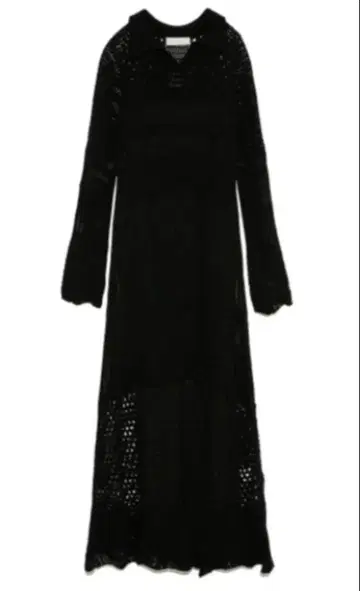 CELFORD 크로셰풍 니트 롱 원피스