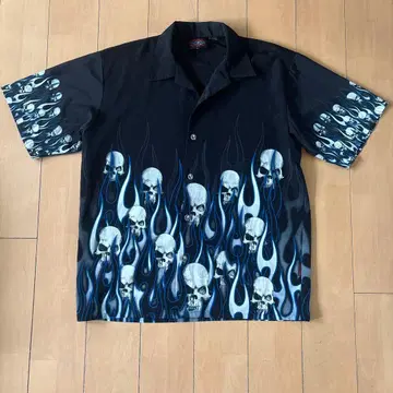 Dragonfly 오픈 카라 셔츠 XL