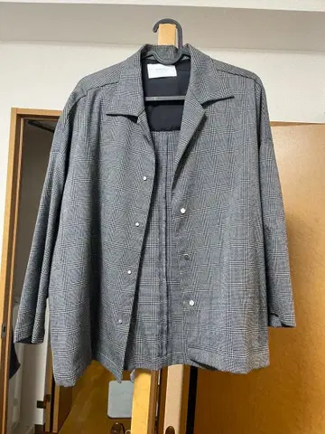 STUDIOUS 멀티 스트레치 빅 실루엣 셔츠 블루종