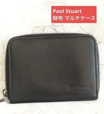 [ 새상품급 ] 폴 스튜어트 미니 지갑 멀티 케이스 동전 지갑 블랙