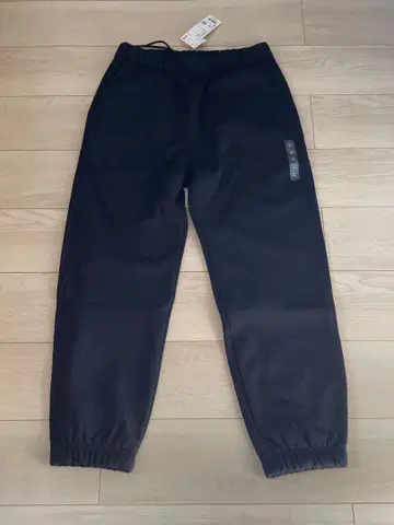 [미사용 새상품] 유니클로 히트텍 보아 스웨트 팬츠 M 블랙