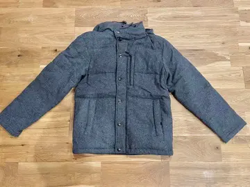 JOURNAL STANDARD 그레이 후드 부착 다운 자켓