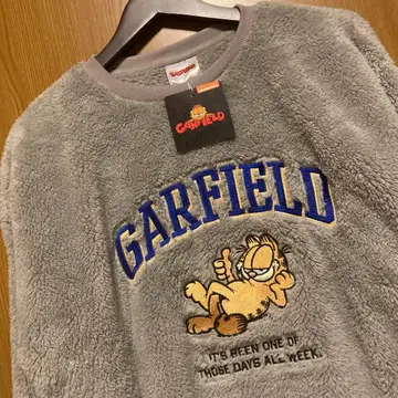 가필드 트레이닝복 보아 플리스 따뜻한 복슬복슬 푹신푹신 자수