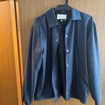 유나이티드 애로우즈 네이비 체크 자켓 M