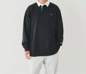 Champion BEAMS 별주 롱 슬리브 라거 셔츠 블랙