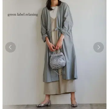 그린 레이블 릴랙싱 백 개더 가운 코트