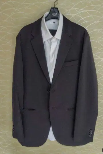 UNIQLO 감동 자켓 팬츠 셔츠 세트 블랙 M