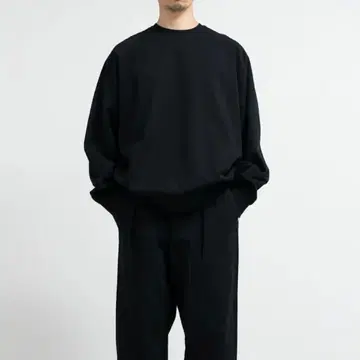 Graphpaper 그라프 페이퍼 크루넥 맨투맨 블랙