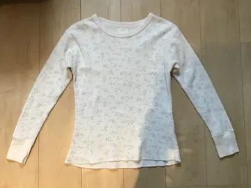 Hannah x 론 헤르만 꽃무늬 와플 원단 긴팔 상의