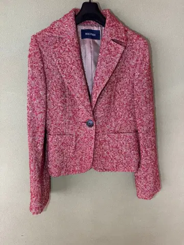 MACPHEE 핑크 트위드 자켓