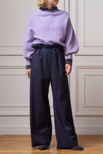 새상품급 24AW IENA LA BOUCLE 울 와이드 팬츠