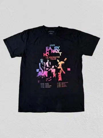 르세라핌 북미 투어 T셔츠 L사이즈
