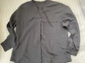 untitled 그레이 긴팔 셔츠 팬츠 셋업