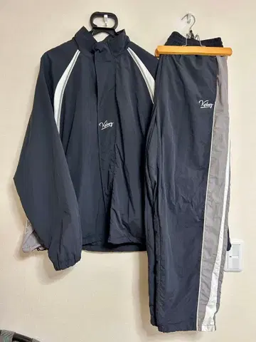 [ 완판템 ] keboz ICON NYLON TRACK 셋업 L 블랙