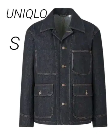 [ UNIQLO ] 데님 워크 자켓 S 네이비