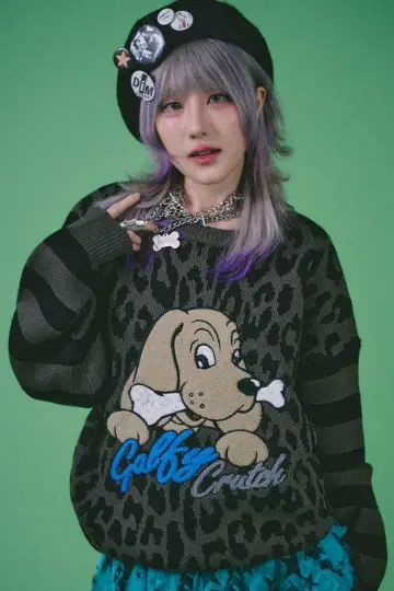 [입수 불가] GALFY GALA GALA 니트 - BLACK