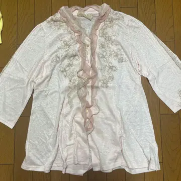 [로사] 핑크 7부 소매 셔츠 46