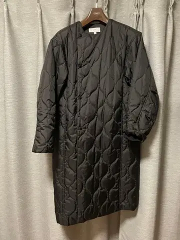 hyke 퀼팅 코트 블랙 롱 기장 사이즈 1