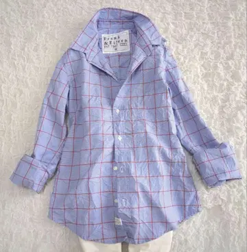 프랭크앤아이린 주름 가공 체크 셔츠