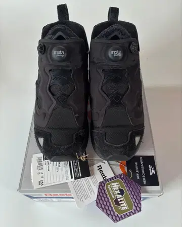 Reebok INSTAPUMP FURY 95 블랙 스웨이드