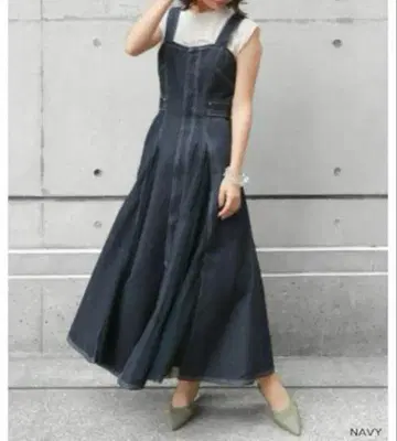 RANDA 데님 롱 원피스