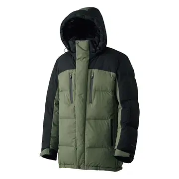 X Shelter 다운 자켓 올리브 그린/블랙