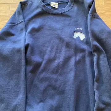 Lee heavyweight 트레이닝복 네이비 DUSTY 자수 구제 의류