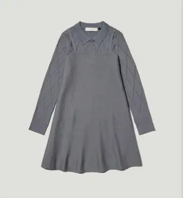 GU 2피스 니트 미니 원피스 by rokh 그레이 L 사이즈