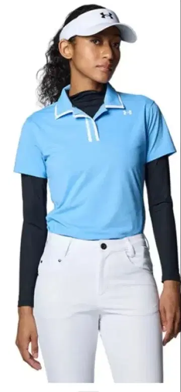 [ 새상품 ] UNDER ARMOUR 스카이블루 피케 셔츠