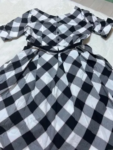 BLUE LABEL CRESTBRIDGE 체크 무늬 플레어 스커트 38