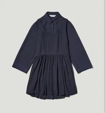 GU 2피스 셔츠 미니 원피스 세트 by rokh 네이비 M 사이즈