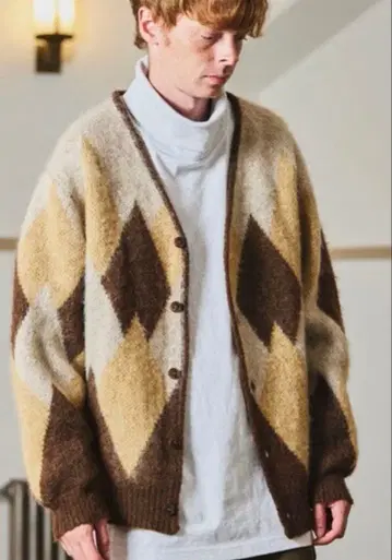 McGREGOR 맥그리거 컬렉션 모헤어 니트 가디건 L