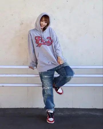 SAPEur fr2 Smoking kills 후드티 그레이 L 사풀