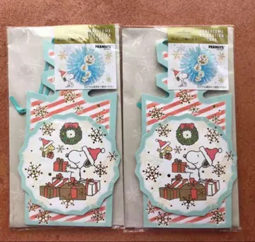 스누피 크리스마스 데코레이션 허니콤 데코레이션 카드